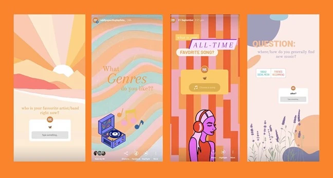Oddly Specific Playlists – Contextual Essay 6 Pastel Instagram Story Templates Music Questions