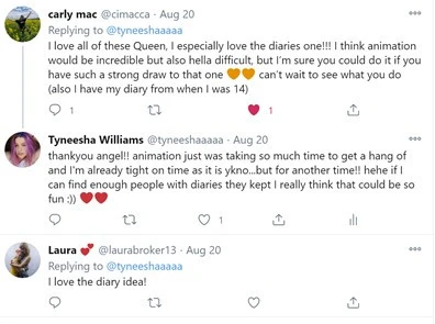 Oddly Specific Playlists – Contextual Essay 2 Twitter Animation Challenges Diary Concept