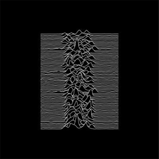 Black White Sound Waves Topo Lines