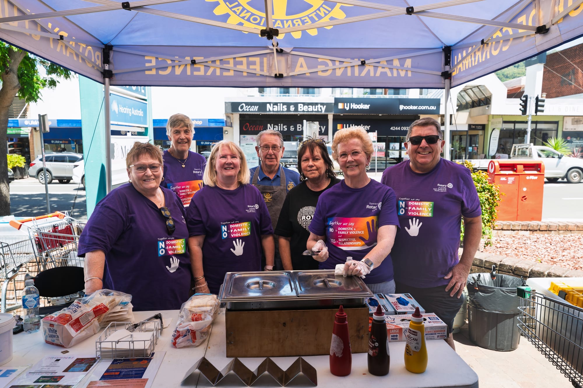 Purple Pose Highlights Message Of Respect 8 Rotary Purple Fridays 0001